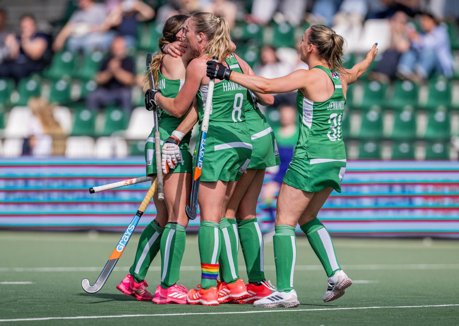 fu1202606178338 scaled 1 - Ireland secure a crucial point against Spain in their penultimate FIH Hockey Pro League match in Rotterdam - Wednesday, June 17 – Rotterdam, The Netherlands: The Ireland Women’s Hockey team came away with a well-earned point in their penultimate outing in Rotterdam in the FIH hockey Pro League. Spain took the lead early on but Ireland responded, Hannah McLoughlin firing into the back of the net from a penalty corner. The chances favoured the green army, but Spanish goalkeeper Clara Lopez kept her side level, with Ayeisha McFerran also making some critical late saves for Ireland to see the sides share the points. Spain came away with the bonus point in the shootout, Perez making the necessary saves to help Spain come out on top.