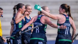 fu1 1124 1 1 scaled 1 - Flawless Ireland end penultimate FIH Hockey Pro League stage with victory against Spain. - Thursday, June 18 – Rotterdam, The Netherlands: The Ireland Women’s Hockey Team build on their 1-1 draw the day prior to outclass Spain in the FIH Hockey Pro League. A first quarter goal from Emily Kealy, her first in a green shirt, broke the deadlock. Niamh Carey’s sublime reverse stick strike doubled the lead in quarter 3 before Sarah McAuley added a fourth, deflecting in a penalty corner. A late Spain goal gave them a brief glimmer of hope, but Ireland quickly quelled any hopes of a comeback to secure a crucial three points in their bid to remain in the FIH Hockey Pro League next season.