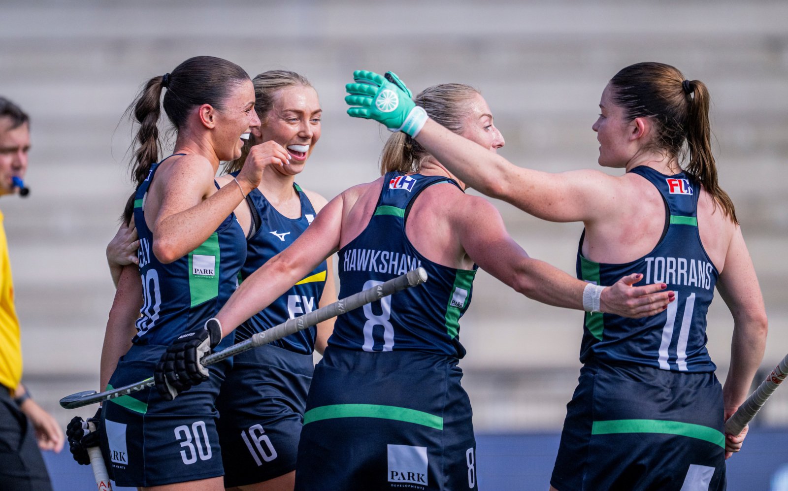fu1 1124 1 1 scaled 2 - Flawless Ireland end penultimate FIH Hockey Pro League stage with victory against Spain. - Thursday, June 18 – Rotterdam, The Netherlands: The Ireland Women’s Hockey Team build on their 1-1 draw the day prior to outclass Spain in the FIH Hockey Pro League. A first quarter goal from Emily Kealy, her first in a green shirt, broke the deadlock. Niamh Carey’s sublime reverse stick strike doubled the lead in quarter 3 before Sarah McAuley added a fourth, deflecting in a penalty corner. A late Spain goal gave them a brief glimmer of hope, but Ireland quickly quelled any hopes of a comeback to secure a crucial three points in their bid to remain in the FIH Hockey Pro League next season.