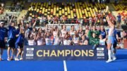 ocvv3f5pbb - FIH: Dutch women and Belgian men sign off in style as thrilling Pro League season wraps up - Already assured of the title, Belgium’s men produced a heroic effort to come from four goals down and beat Australia 5-4 in a thrilling final match of the FIH Hockey Pro League season in Wavre on Sunday. In the other men’s matches, Spain outgunned Germany 5-2, while India edged second-placed England in a shootout.