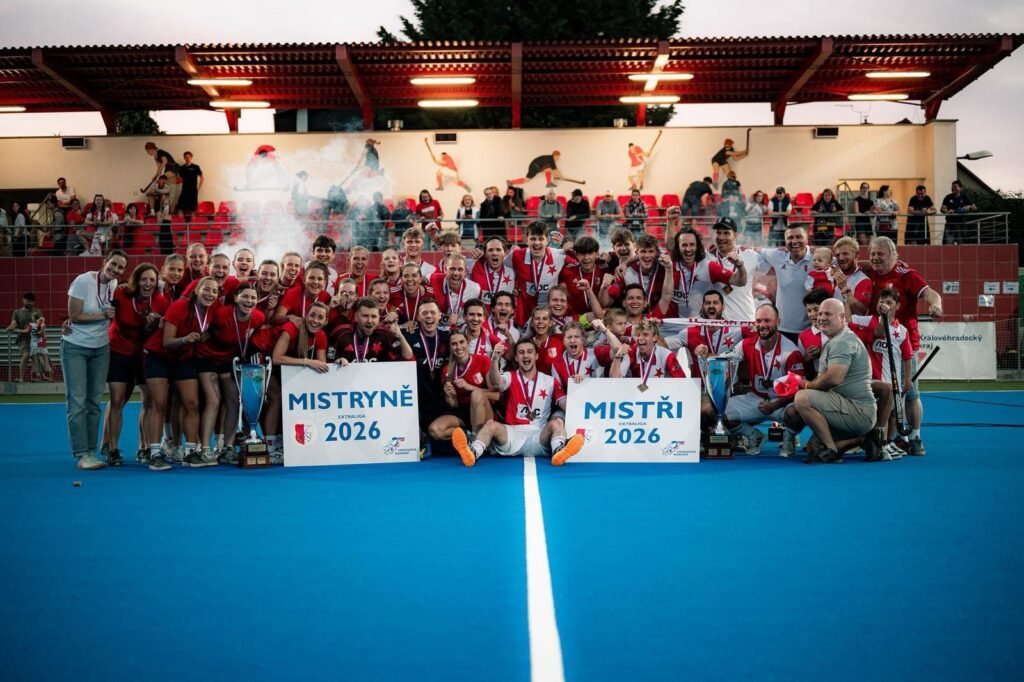 slavia prague 1024x682 1 - EHL: Slavia win return ticket to EHL ROUNd1 - EHL - SK Slavia Prague retained the Czechia men’s national title and a return ticket to next October’s Euro Hockey League thanks to a 1-0 final win over TJ Plzeň-Litice.
