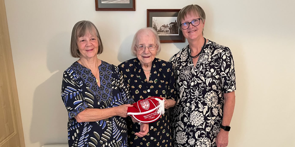 - England: England hockey's oldest ex-international player - Normally when someone turns 100, what they can expect to receive is a telegram from the King.