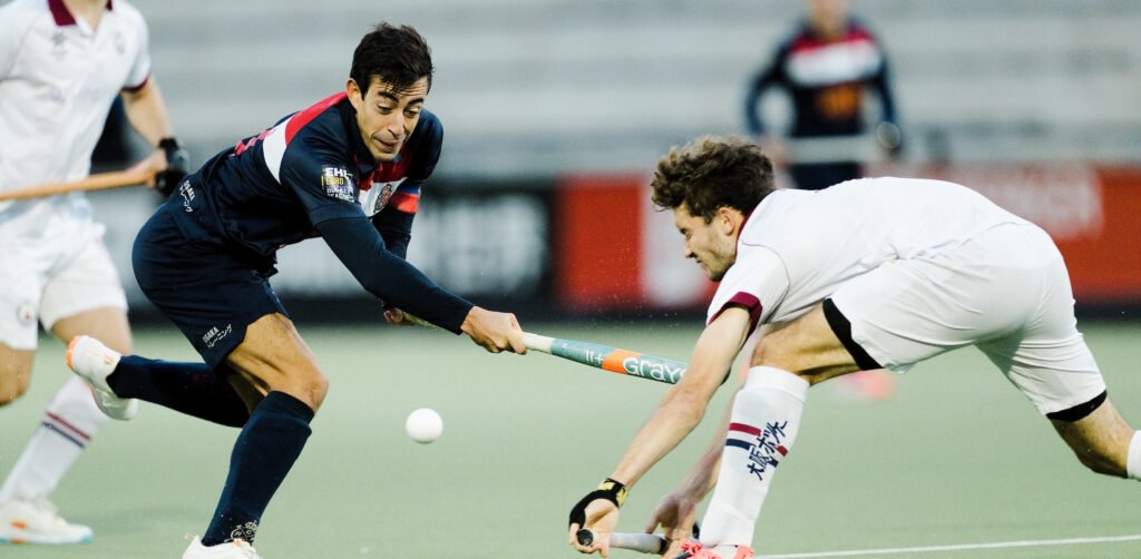 fu12610100827 e1791654978156 1024x502 1 - EHL: Harper snatches late draw for Wimbledon in thriller against Polo - EHL - Eddie Harper’s 52nd minute equaliser saw Wimbledon snatch a chaotic 3-3 draw with Real Club de Polo to keep their chances of reaching the EHL FINALS alive.